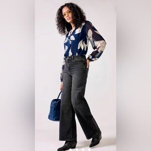 Frame Le Slim Palazzo Black Jeans